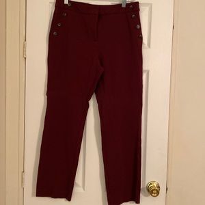 Ann Taylor Burgundy Pants